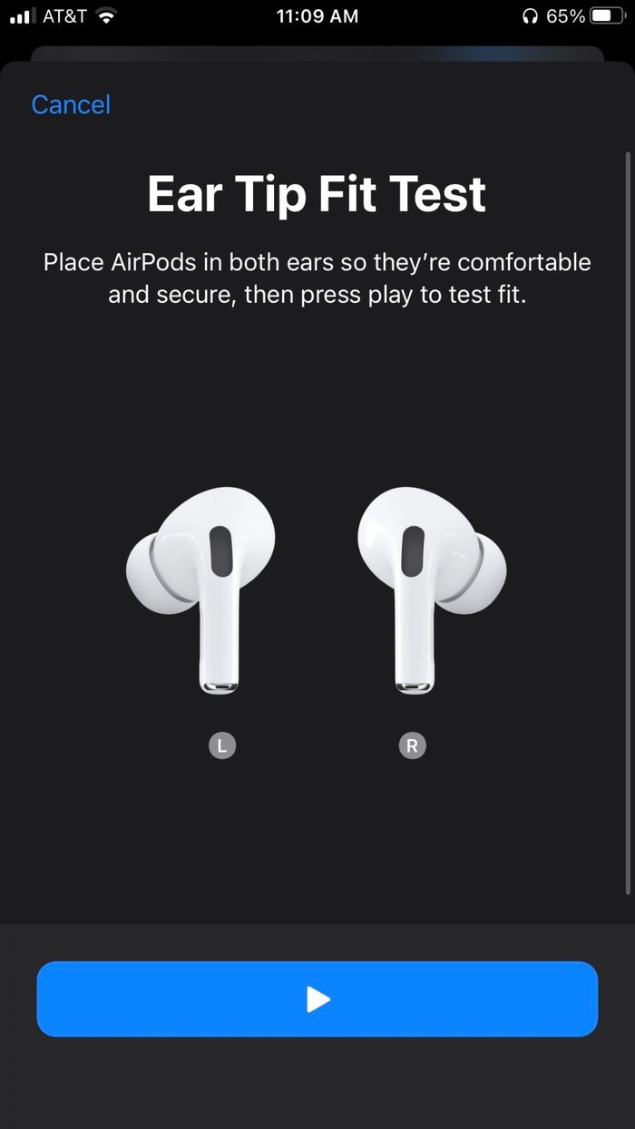 Air Pods Pro Ear Fit Tip Test