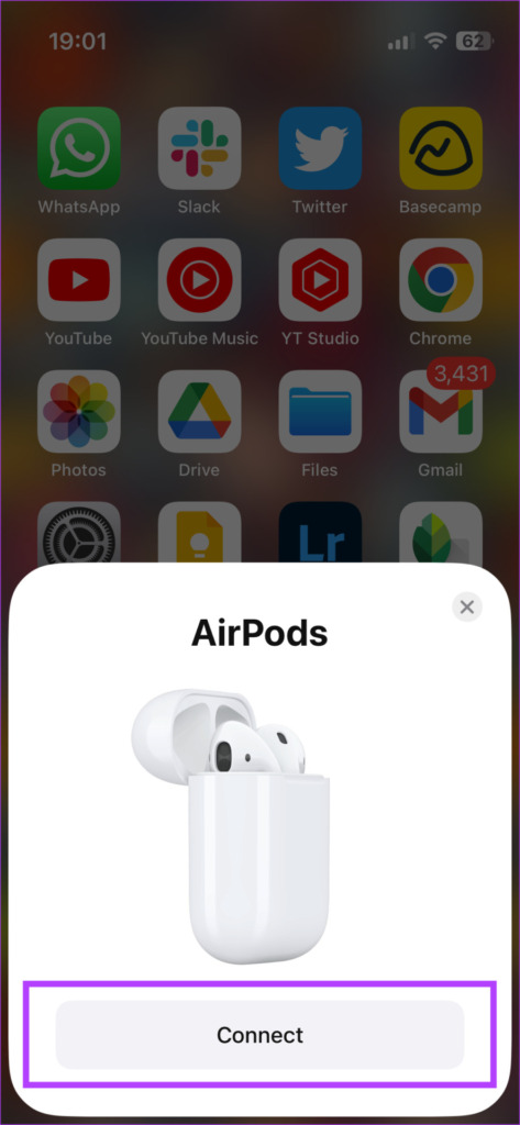 Connect to AirPods