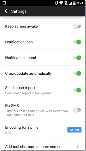 Airdroid Extended Settings