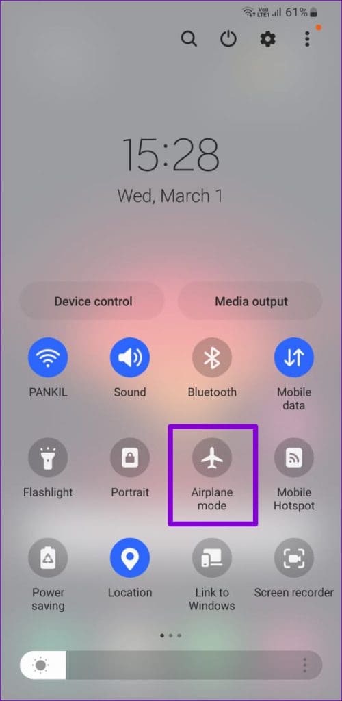 Airplane Mode on Android