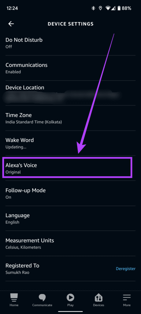 Change Alexa's voice