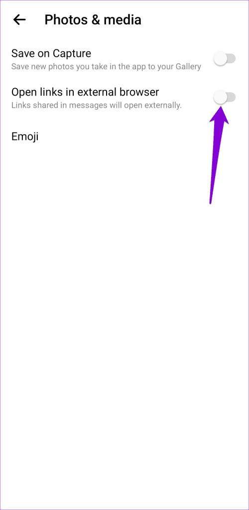 Allow Messenger to Open Links in External Browser