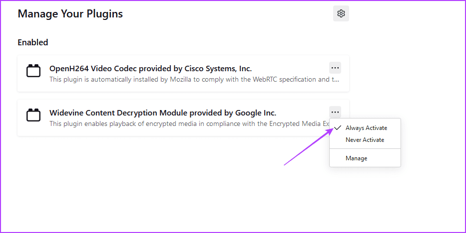 Always activate option