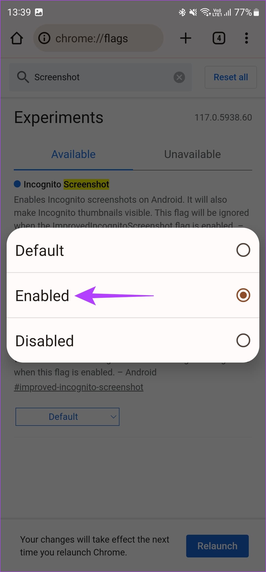 Android screenshot policy error 4