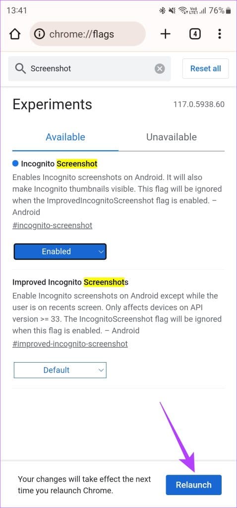 Android screenshot policy error 5