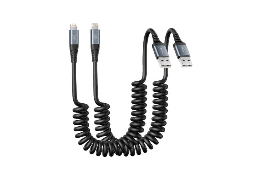 Kiyoda Coiled Lightning Cable