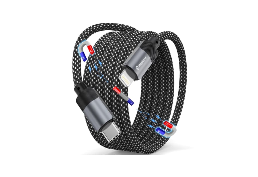 Magtame Magnetic Coiled iPhone Charger Cable