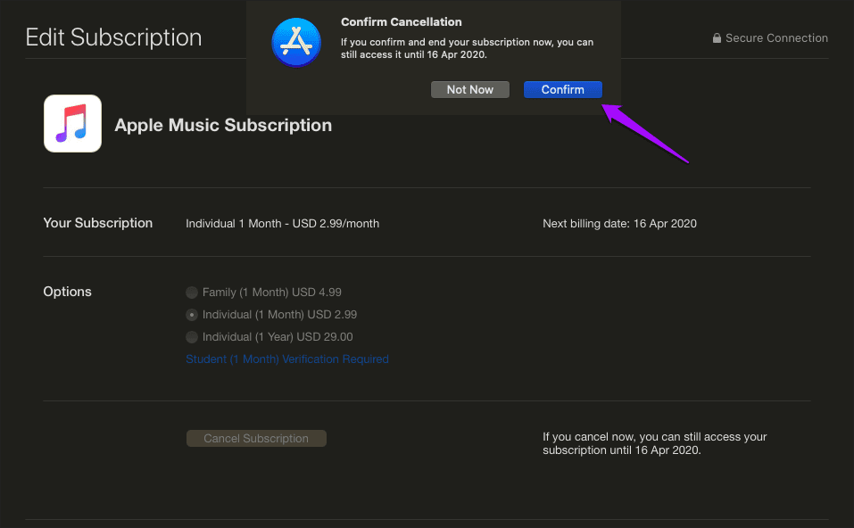 Apple Music Cancel Subscription 26