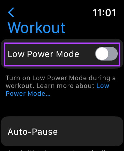 low power mode toggle