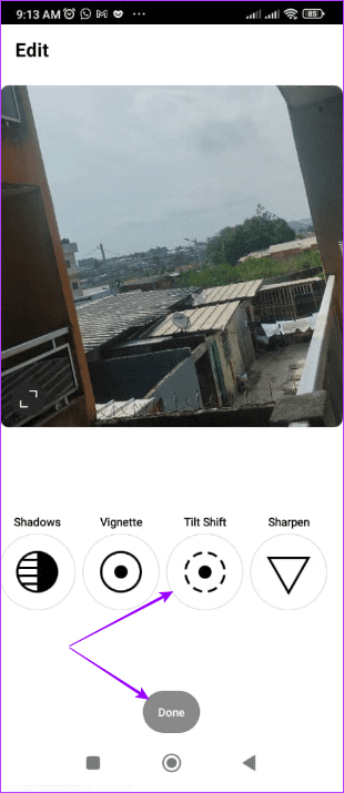 Applying the Tilt SHift on Instagram 1