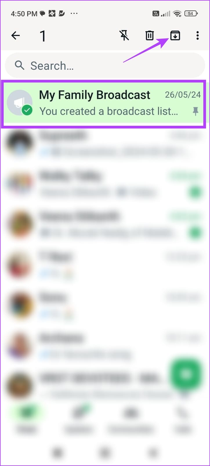 Archive Broadcast List