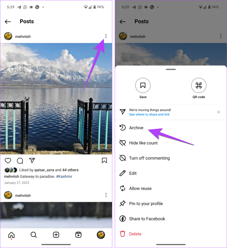 What Happens When You Archive A Post On Instagram Guiding Tech what-happens-when-you-archive-a-post-on-instagram-guiding-tech