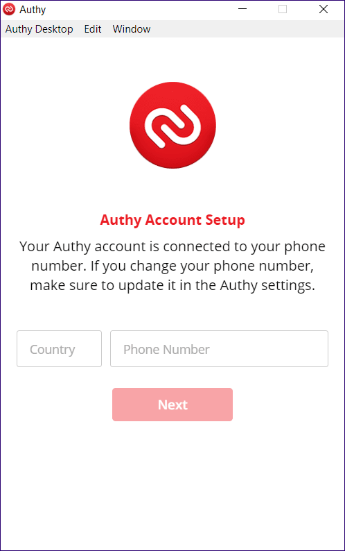 Authy Initial Verification