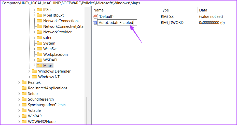 AutoUpdateEnabled key in the Registry Editor