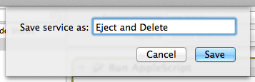 Automator Eject And Delete