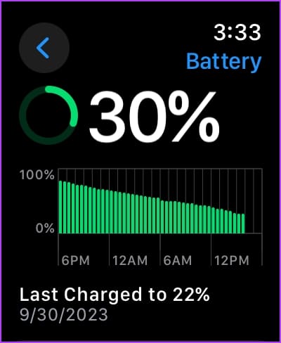 Battery Settings Apple Watch