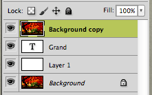 Bckgrnd Layer Selected