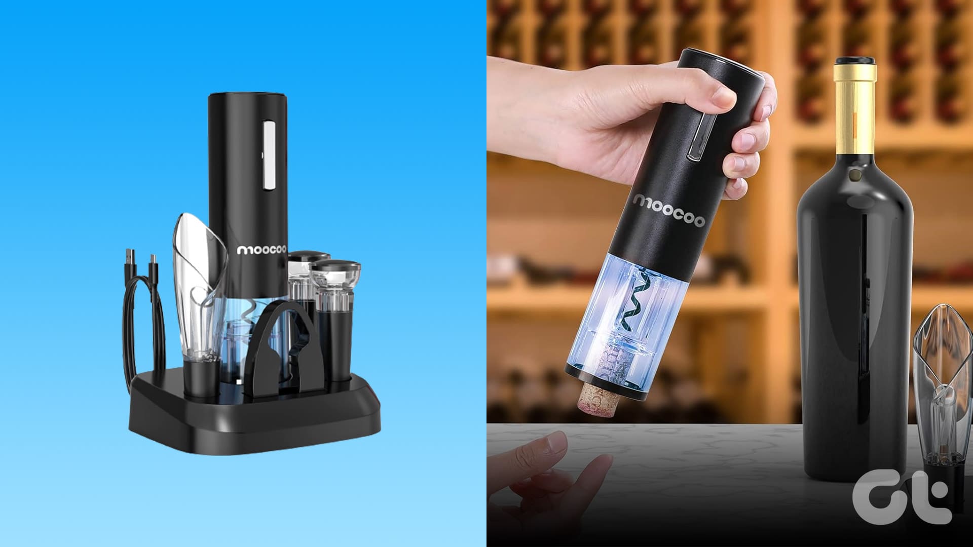 Amazon.com: Electric Wine Opener Set with Stand, Wine Gift Set with  Rechargeable Wine Opener, Wine Aerator, Vacuum Stoppers and Foil Cutter,  6-in-1 Wine Bottle Opener Set for Home Party Bar Outdoor Gift: