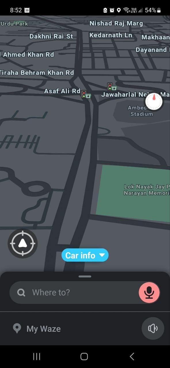 Waze Android app Homepage