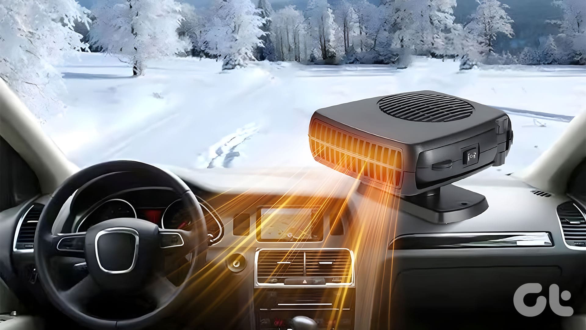 Portable Car Heater Anti-Fog Automobile Warmer Cooling Function