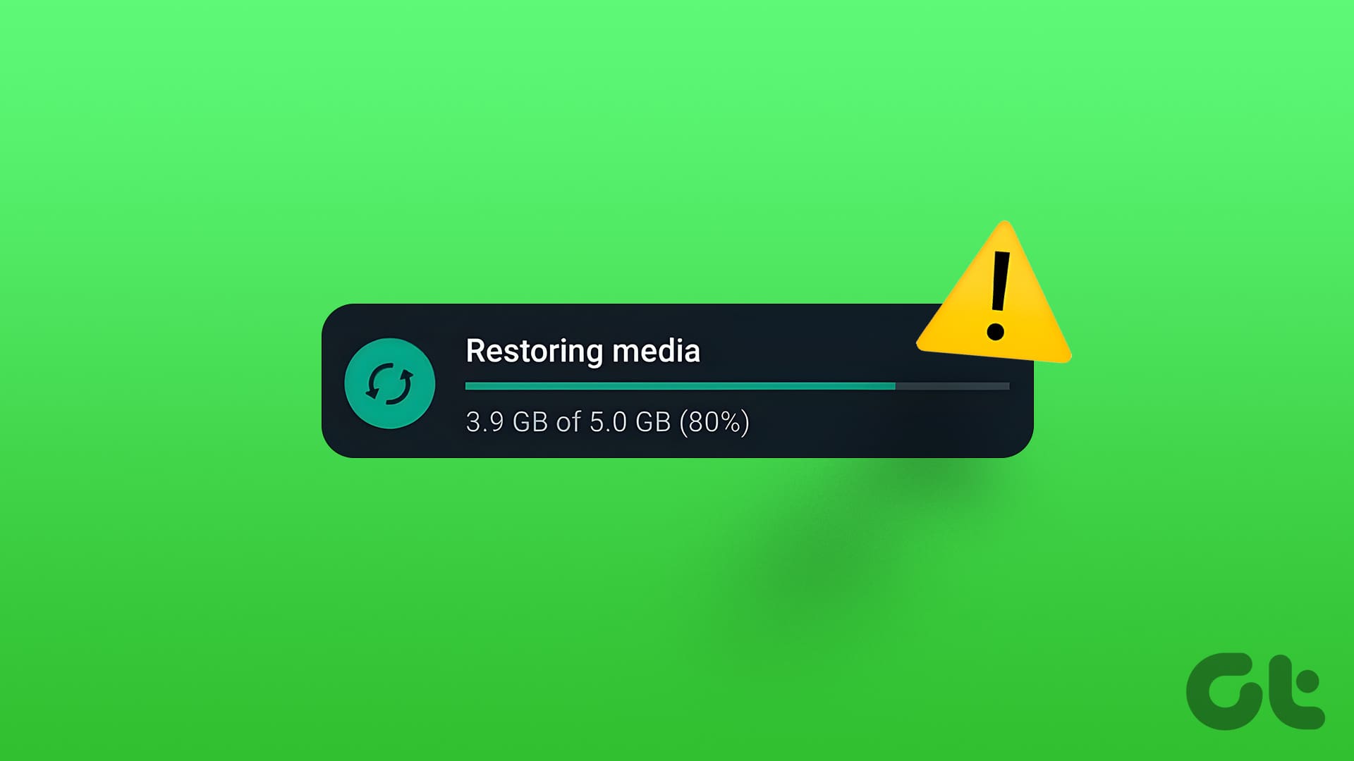 WhatsApp stuck on Restoring Media