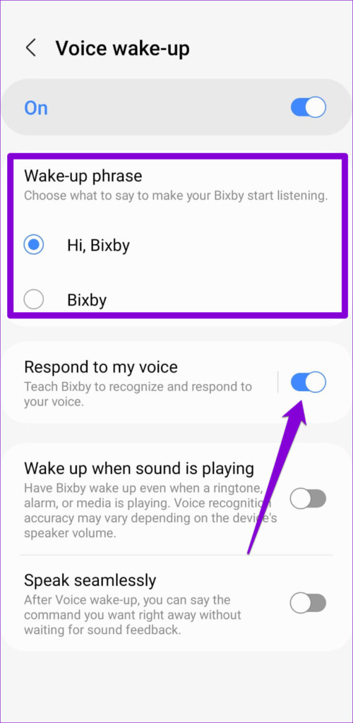 Bixby Wake Up Phrase on Samsung Phone