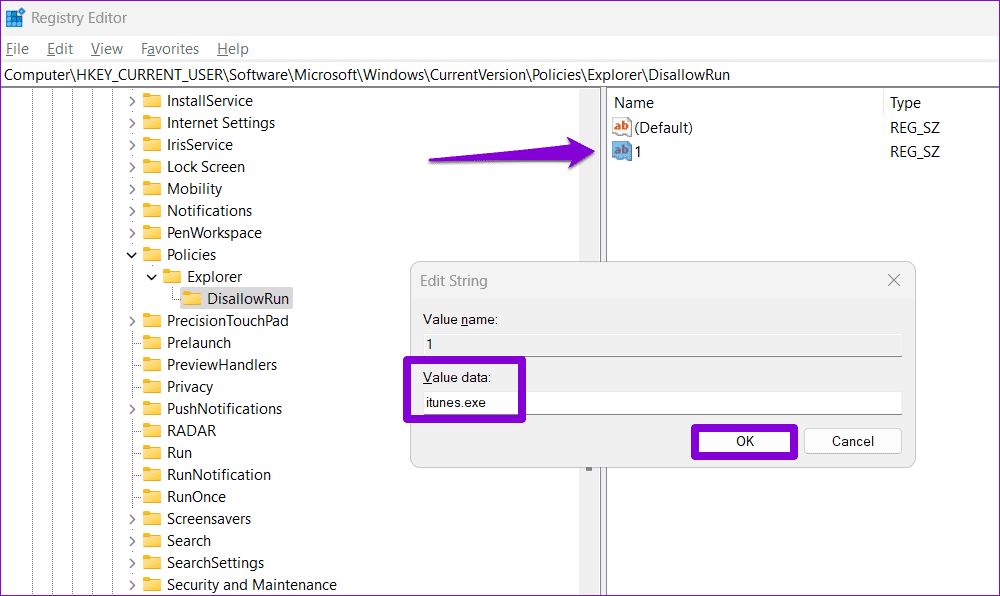 Block Apps on Windows Using Registry Editor