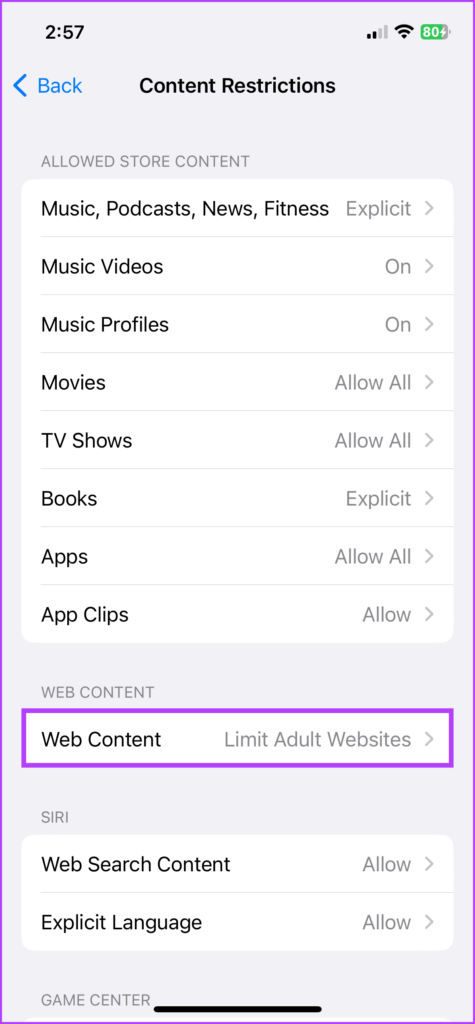 Select Web Content 
