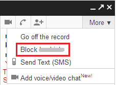 Block On Gtalk