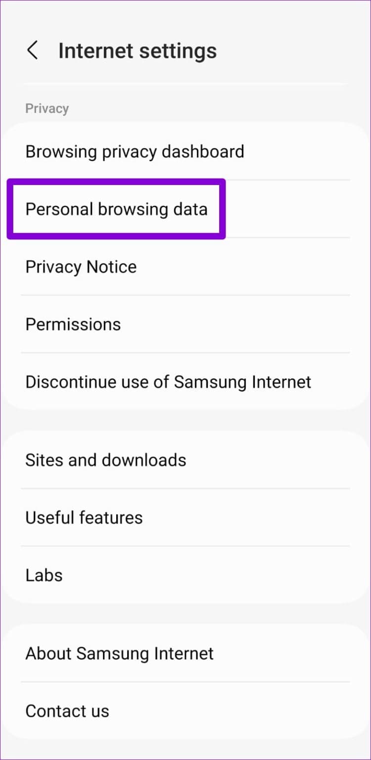 5 Ways to Fix Samsung Internet Browser Not Loading Pages - Guiding Tech
