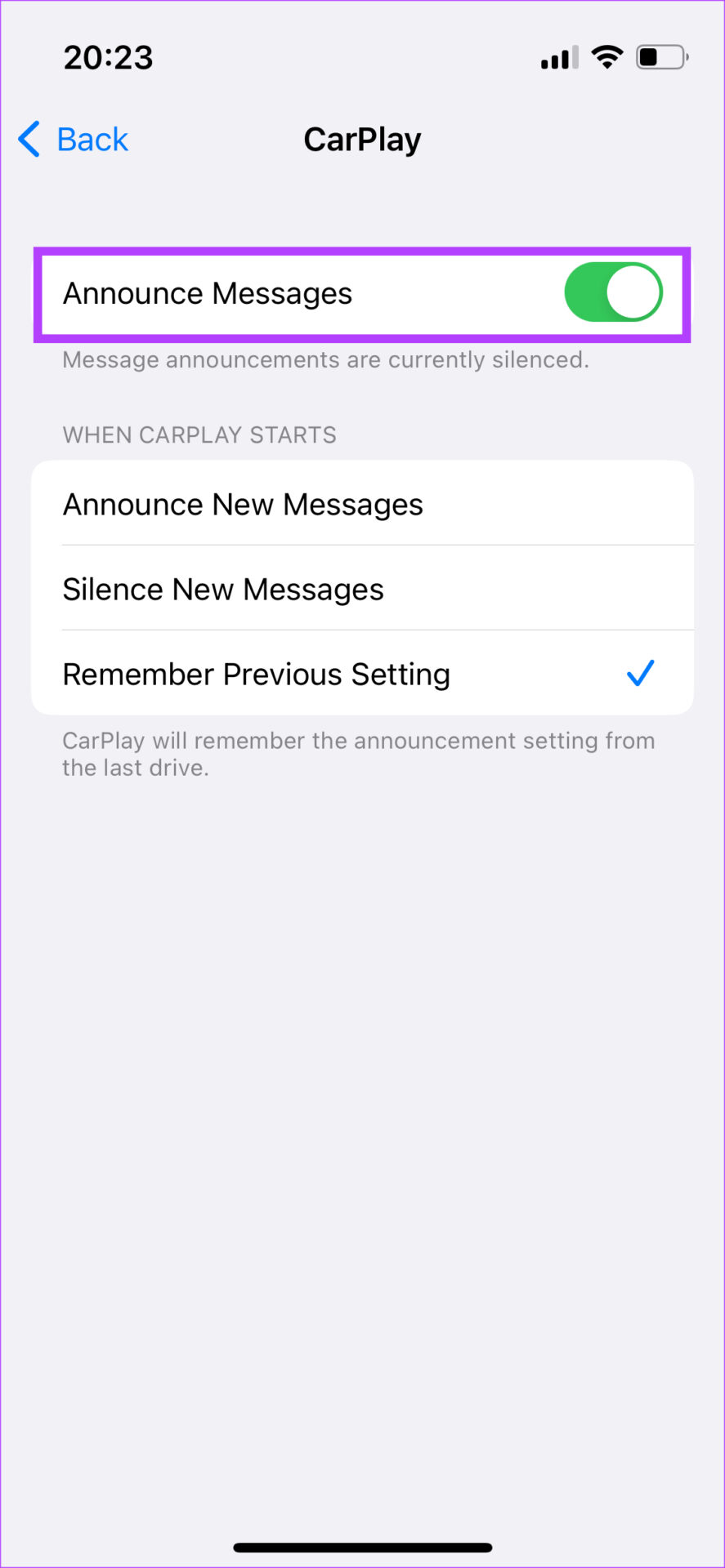 siri messages in carplay