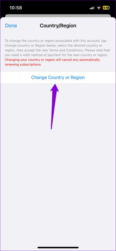 Change Coutry or Region in App Store for iPhone