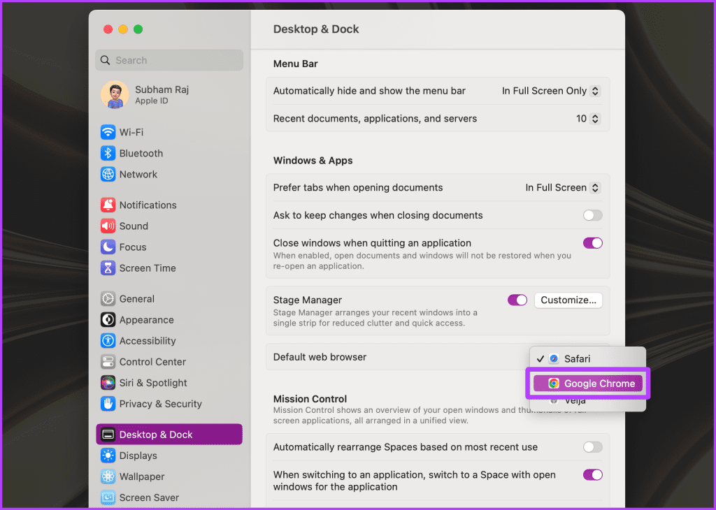 Change Default Browser on Mac