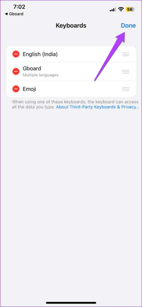 Change Default Keyboard App on iPhone