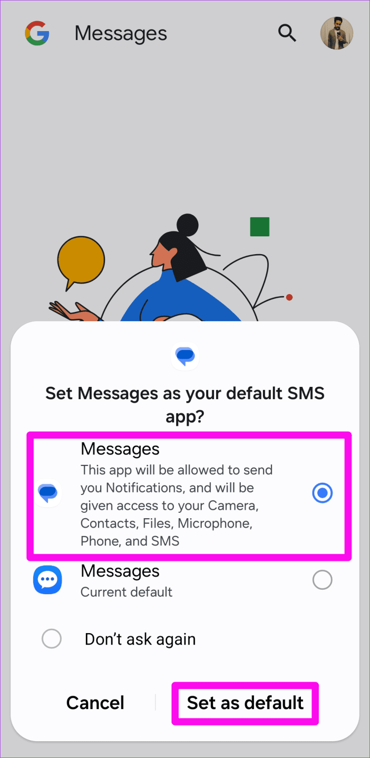 IMPORT SMS TO GOOGLE MESSAGES visual data 6