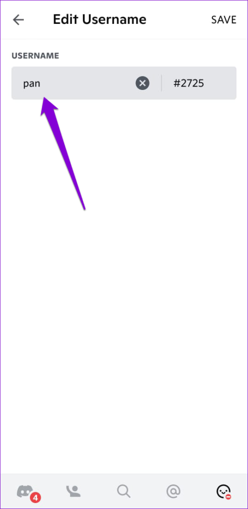 Change Discord Username on Mobile