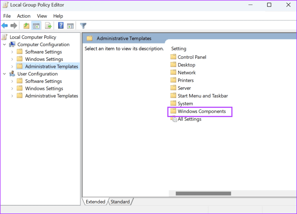 Change Group Policy Editor Settings