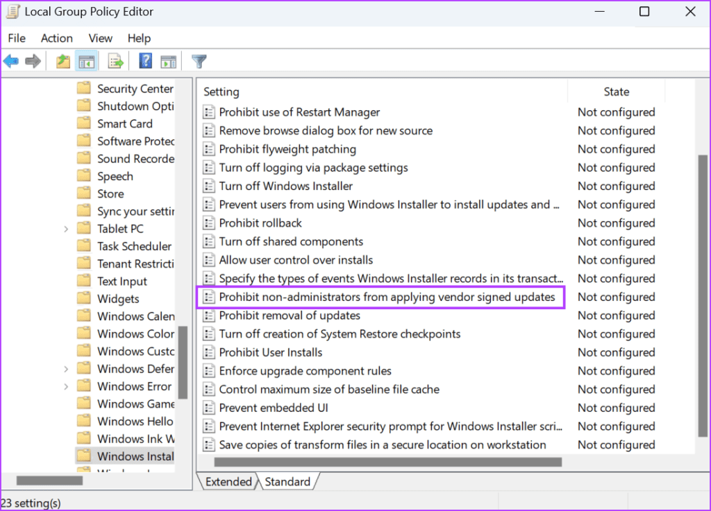 Change Group Policy Editor Settings