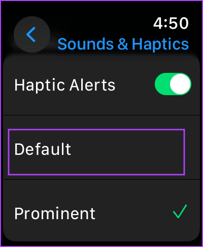 Change Haptic Alert Level