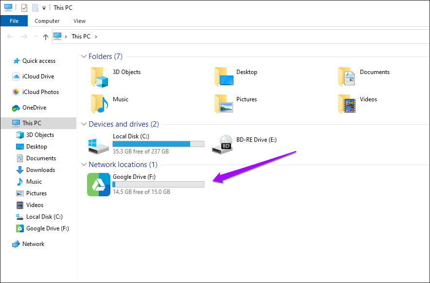 Check Folder Sizes in Google Drive 5