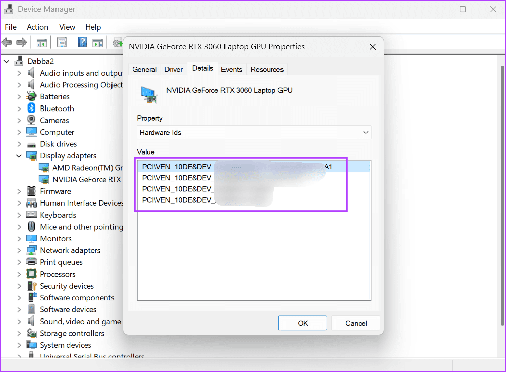 Check Hardware ID Using Device Manager