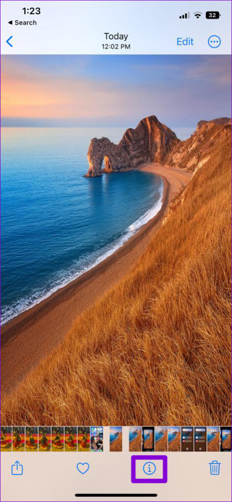 Check Image Info on iPhone