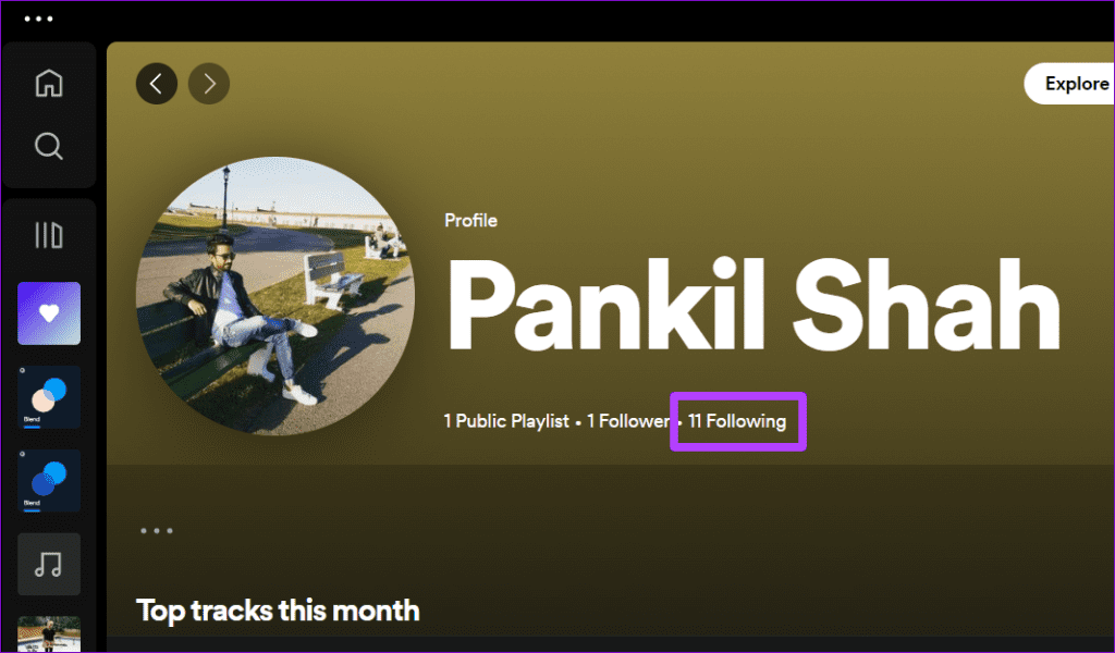 Check Who You Follow on Spotify for Windows - 4