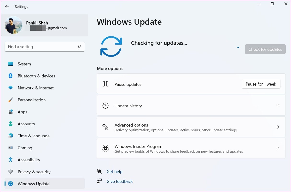 Check for Updates on Windows 11