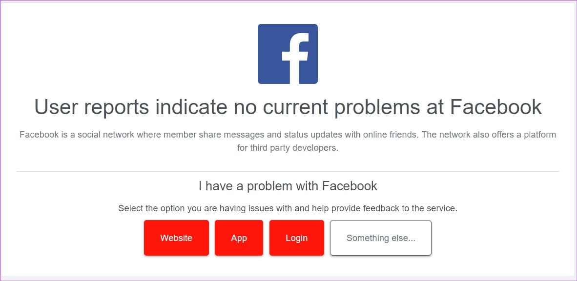 Check if Facebook Is Down