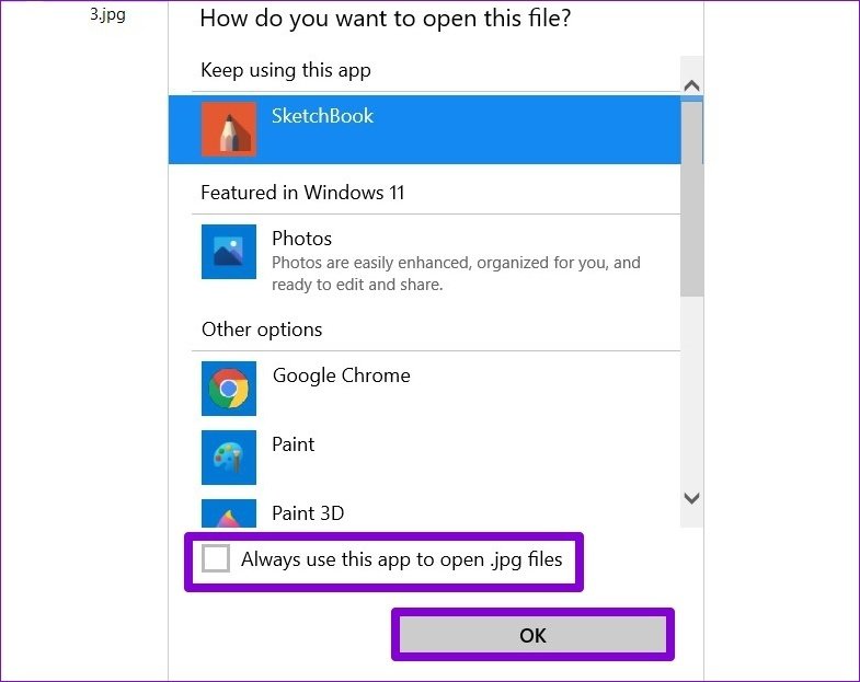 Chnage Default Application in Windows 11