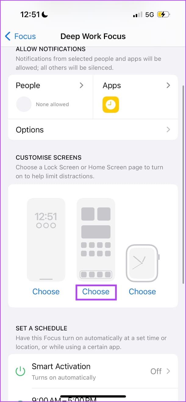 Choose Home Screen
