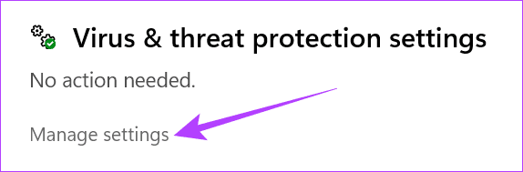 Choose Manage settings 1