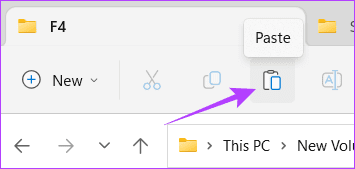 Choose Paste to confirm