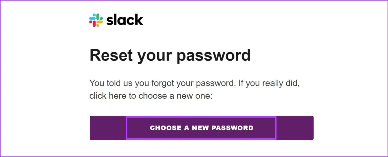Виберіть новий пароль Slack